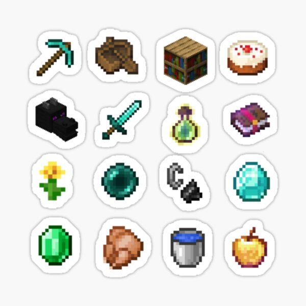 Item preview, Mini Minecraft Item Sticker Pack designed and sold by Jade's Shop.