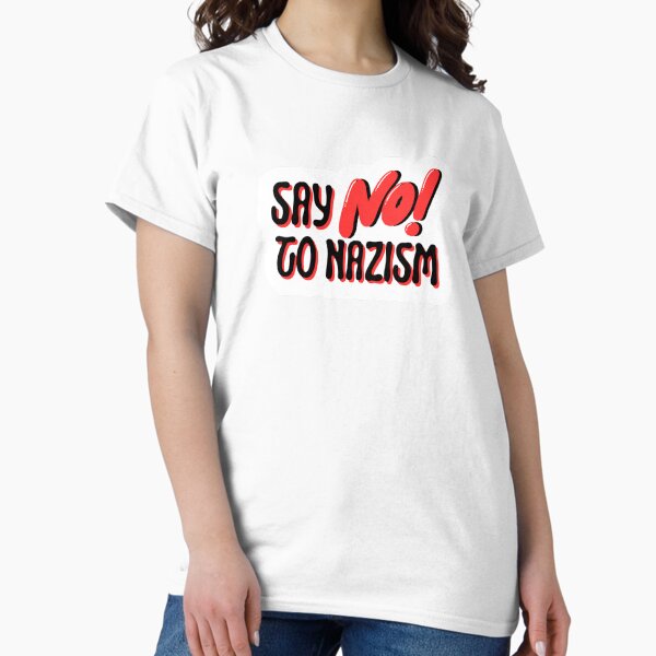 Vista previa del artículo con la obra «¡Decile NO al nazismo!», diseñado y vendido por DansDoodads.