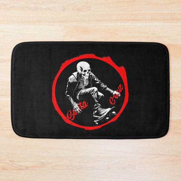 Item preview, Santas Cruz Funny Skeleton Skateboarder Retro Skateboard Gift Skater designed and sold by MOHAMED FRASER.