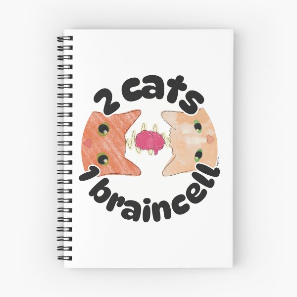 Item preview, 2 Cats 1 Braincell designed and sold by SquigglyDooArts.