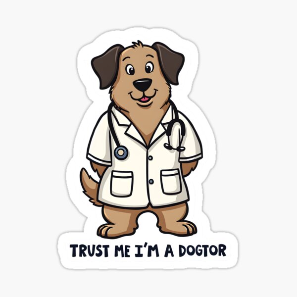 The Dogtor Sticker Sticker