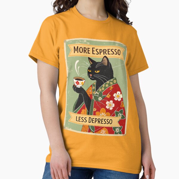 Item preview, More espresso less depresso (cat) designed and sold by CatAPlenty.