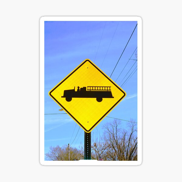 Item preview, Fire Station Highway Road Sign designed and sold by WHBPhotoArt.