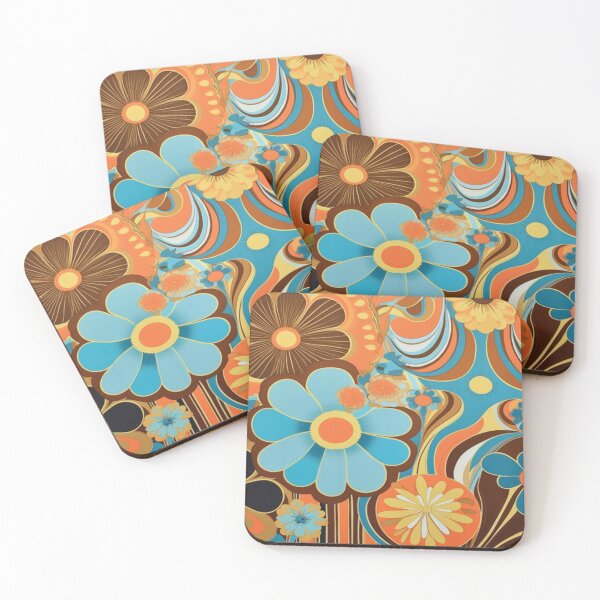 Item preview, Retro Wallpaper Design designed and sold by Smiling Collie Designs.