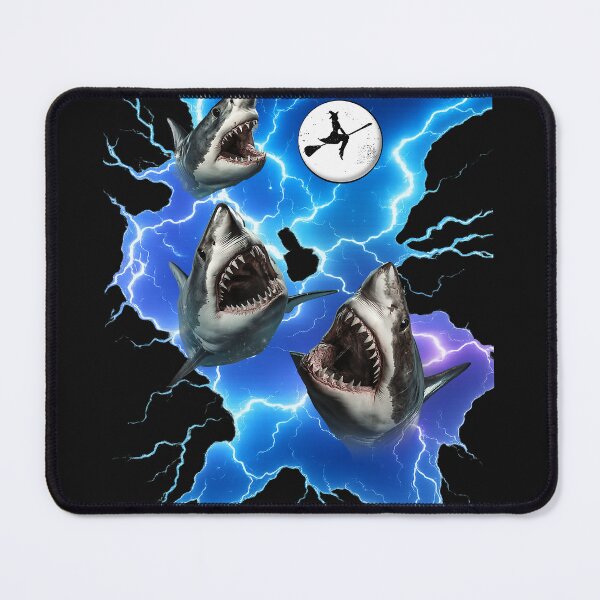 Item preview, Moon Great Whites Howling Wolfs Moon Parody For Three Sharks designed and sold by MOHAMED FRASER.
