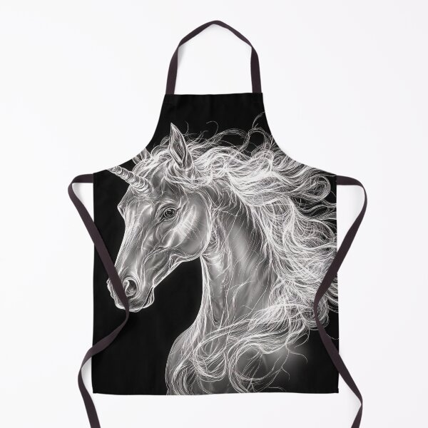 Item preview, Ultra realistic unicorn black and white lines designed and sold by dcrc.