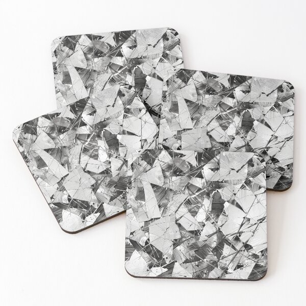 Item preview, Monochrome design of shattered glass designed and sold by CoolPixels.