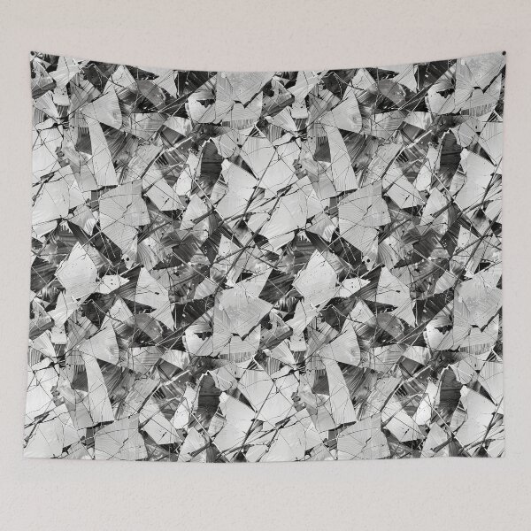 Item preview, Monochrome design of shattered glass designed and sold by CoolPixels.