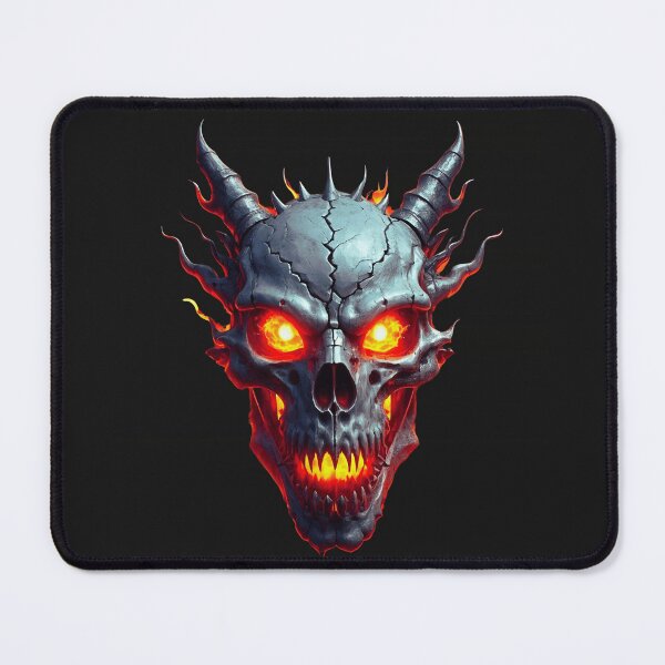 Item preview, Hellfire Dragon Skull designed and sold by Harmon Luxe Studio .