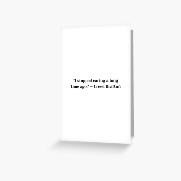 Vista previa del artículo con la obra «Cita de Creed Bratton en The Office», diseñado y vendido por thescriptedlife.