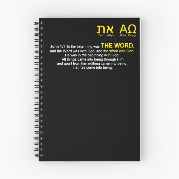 Item preview, John 1 1 In The Beginning Aleph Tav Alpha Omega designed and sold by teenugs.