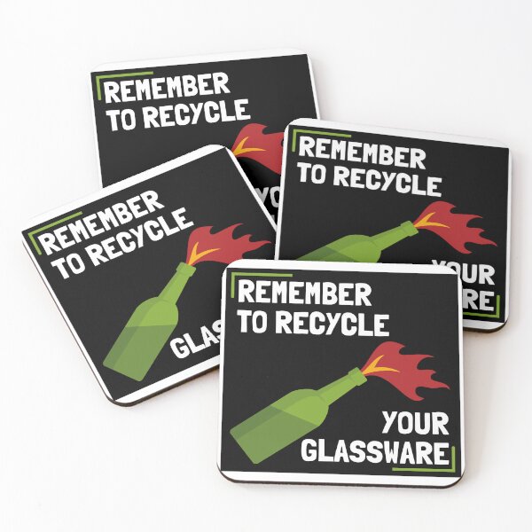 Item preview, Remember To Recycle Your Glassware designed and sold by Alberto Dominguez.