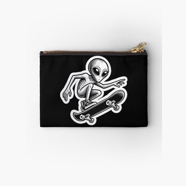 Item preview, Skateboarding Alien designed and sold by PinUpPizzazz.