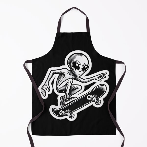 Item preview, Skateboarding Alien designed and sold by PinUpPizzazz.