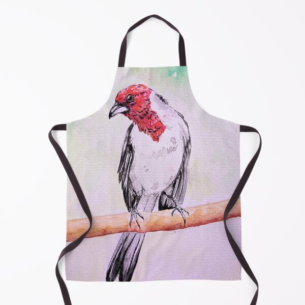Item preview, Cardeal do Nordeste (Paroaria dominicana) designed and sold by Aquarelastudio.