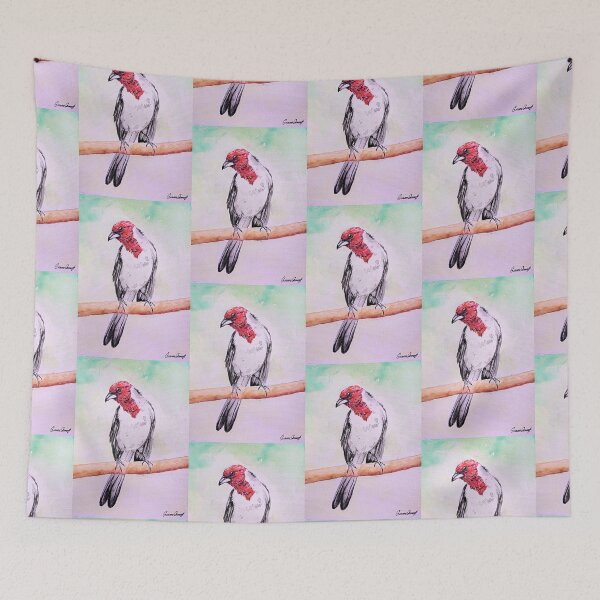 Item preview, Cardeal do Nordeste (Paroaria dominicana) designed and sold by Aquarelastudio.