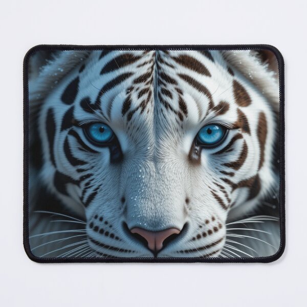 Item preview, majestic white tiger with striking blue eyes designed and sold by InezPhotography.