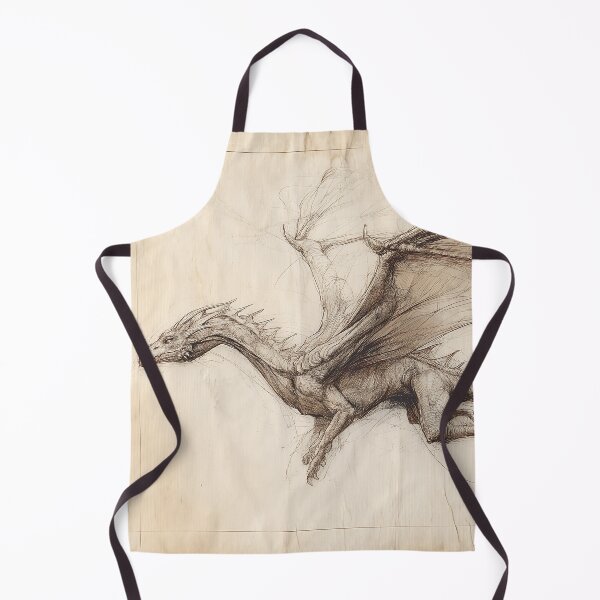 Item preview, Da Vinci style Dragon Sketch designed and sold by Boddicca.