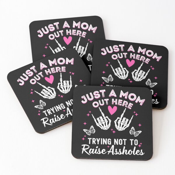 Item preview, Copy of Just a Mom Out Here Trying Not To Raise Assholes designed and sold by Alberto Dominguez.