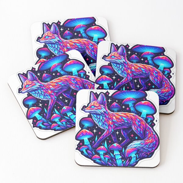 Item preview, Crystal Fox – A fox with a cosmic, crystalline designed and sold by Highpinch.