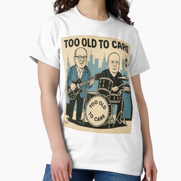 Item preview, TOO OLD TO CARE - BAND LOGO 2025 designed and sold by bebopmoi.