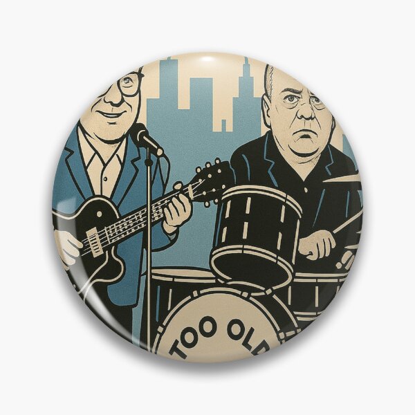 Item preview, TOO OLD TO CARE - BAND LOGO 2025 designed and sold by bebopmoi.