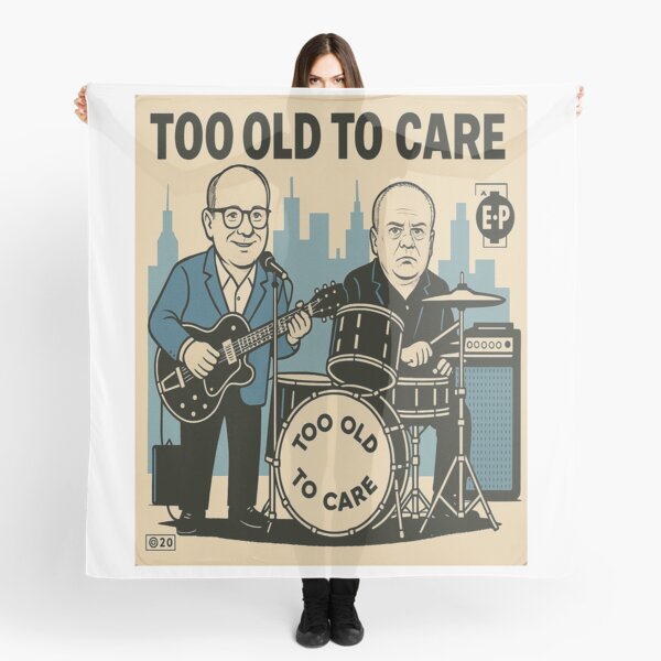 Item preview, TOO OLD TO CARE - BAND LOGO 2025 designed and sold by bebopmoi.