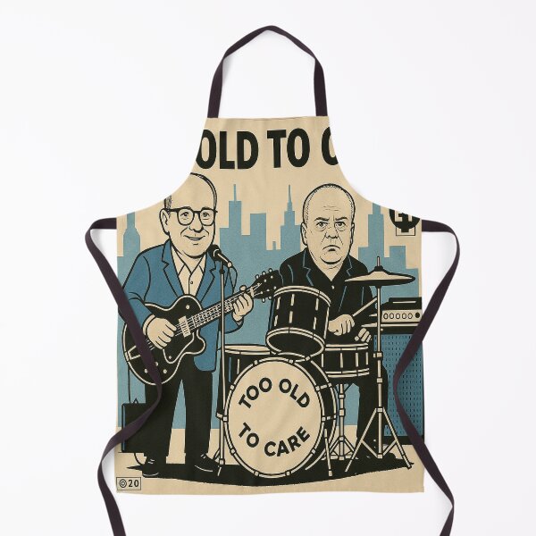 Item preview, TOO OLD TO CARE - BAND LOGO 2025 designed and sold by bebopmoi.