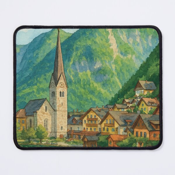 Item preview, Hallstatt Village by the Lake in Austria designed and sold by Era-of-Traveler.