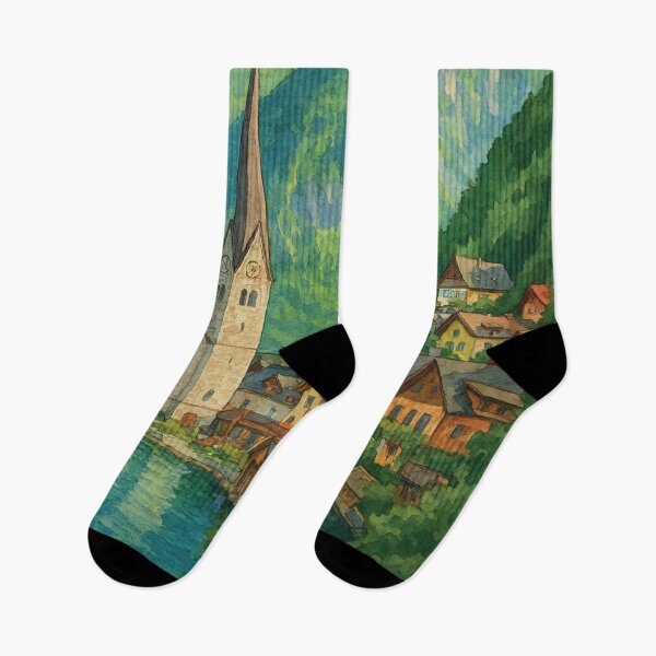 Item preview, Hallstatt Village by the Lake in Austria designed and sold by Era-of-Traveler.