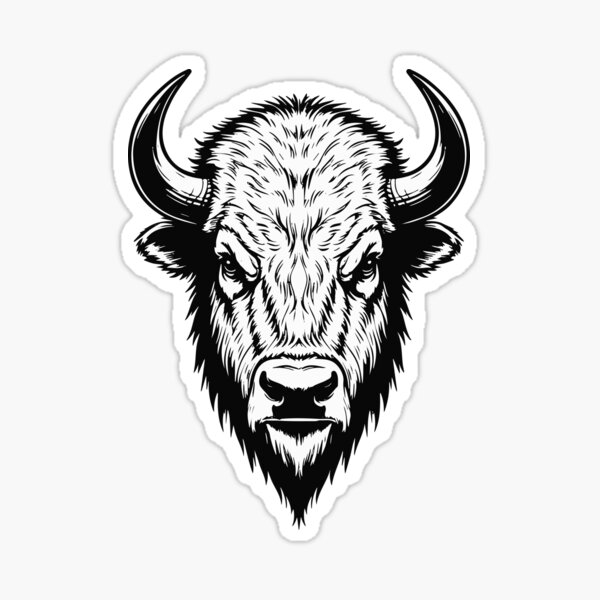 Item preview, Bison tattoo designed and sold by Grypis.