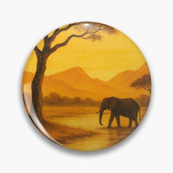 Item preview, Mana Pools Elephants Zambezi Sunset Zimbabwe designed and sold by Aryabek.
