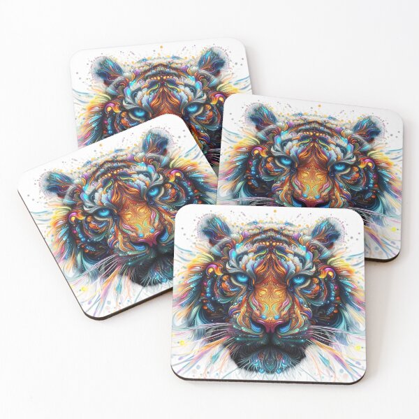 Item preview, Glassy Glow: Majestic Tiger designed and sold by GloriousArtSKD.