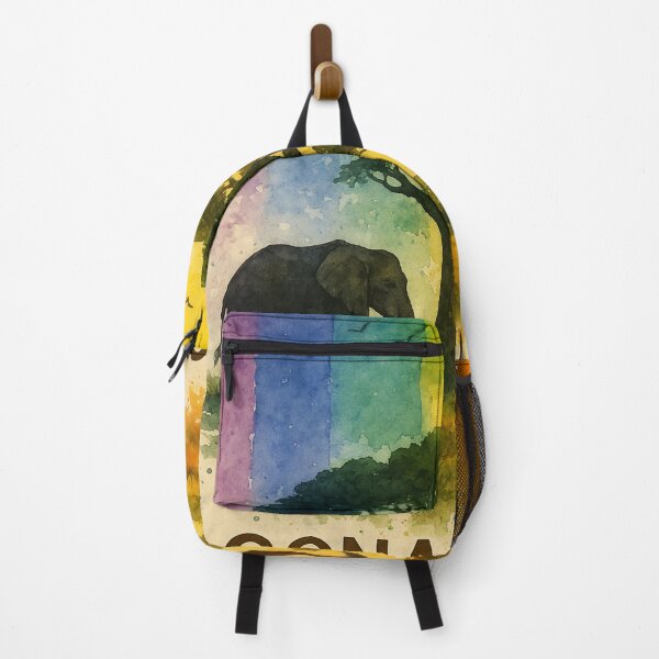 Item preview, Gonarezhou Rainbow Baobab Elephant Giraffe designed and sold by Places On Earth.