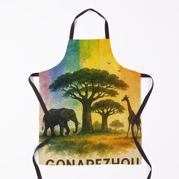 Item preview, Gonarezhou Rainbow Baobab Elephant Giraffe designed and sold by Places On Earth.
