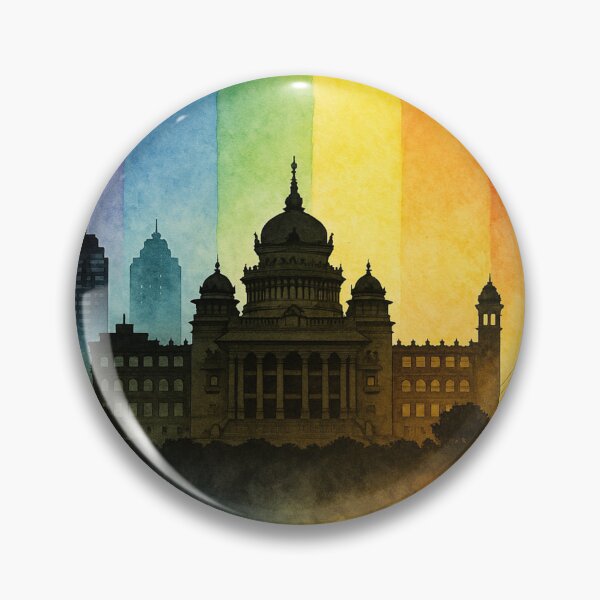 Item preview, Bengaluru Vidhana Soudha Skyline Rainbow India designed and sold by Places On Earth.