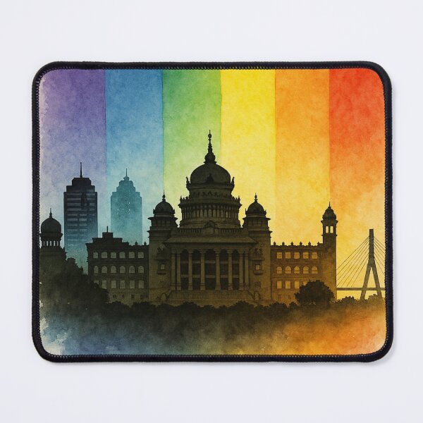 Item preview, Bengaluru Vidhana Soudha Skyline Rainbow India designed and sold by Places On Earth.