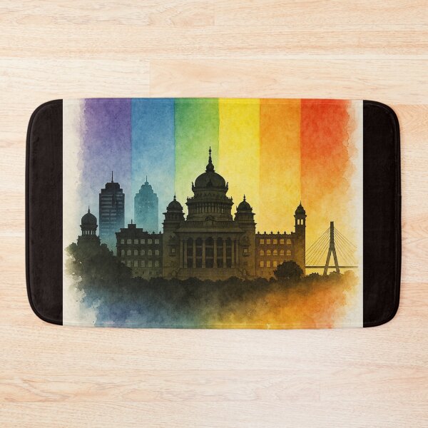 Item preview, Bengaluru Vidhana Soudha Skyline Rainbow India designed and sold by Places On Earth.