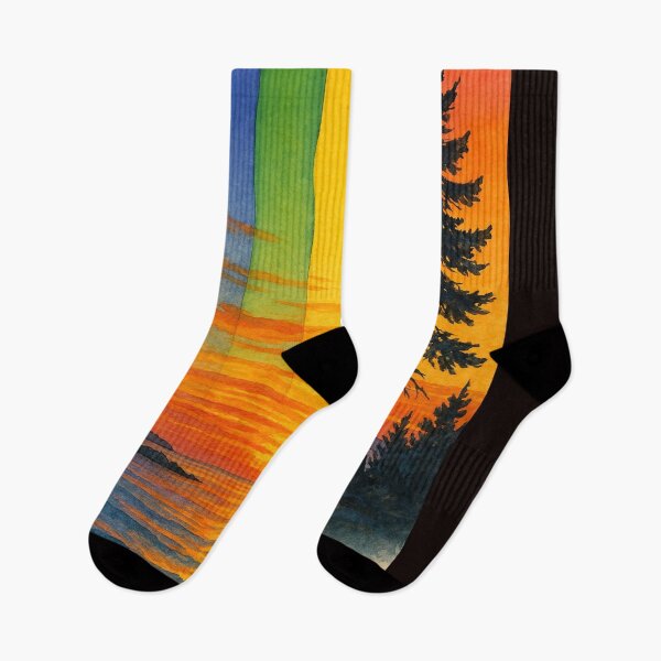 Item preview, Atardecer de pinos en el lago Hurón, Ontario, cielo arcoíris designed and sold by Places On Earth.