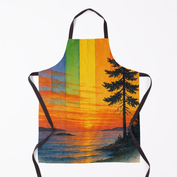 Item preview, Lake Huron Pine Sunset Ontario Rainbow Sky designed and sold by Places On Earth.