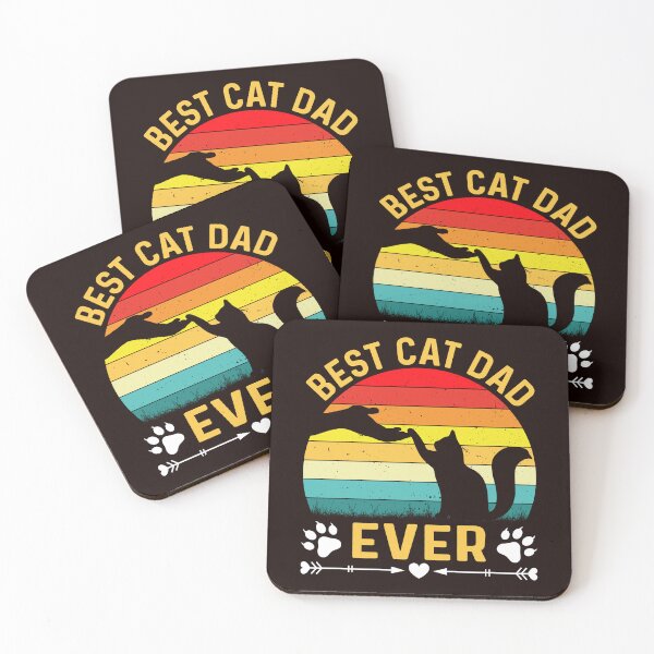 Item preview, Best Cat Dad Ever Cat Lover Art designed and sold by Witty Shirts.