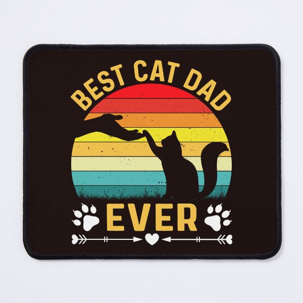 Item preview, Best Cat Dad Ever Cat Lover Art designed and sold by Witty Shirts.
