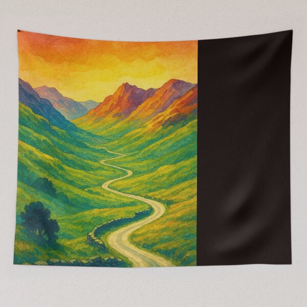 Item preview, Wrynose Pass Lake District Sunrise Gradient designed and sold by Places On Earth.