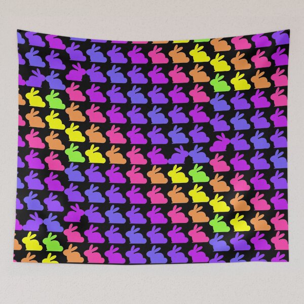 Item preview, Rainbow Easter Egg Bunnies designed and sold by NordicFoxDream.