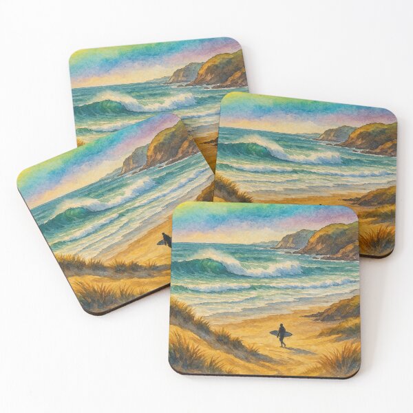 Item preview, Raglan Surf Rainbow Beach North Island New Zealand designed and sold by Places On Earth.