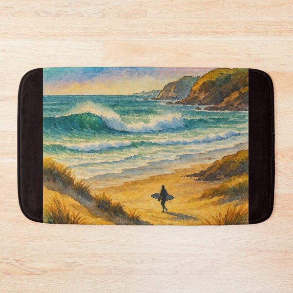 Item preview, Raglan Surf Rainbow Beach North Island New Zealand designed and sold by Places On Earth.