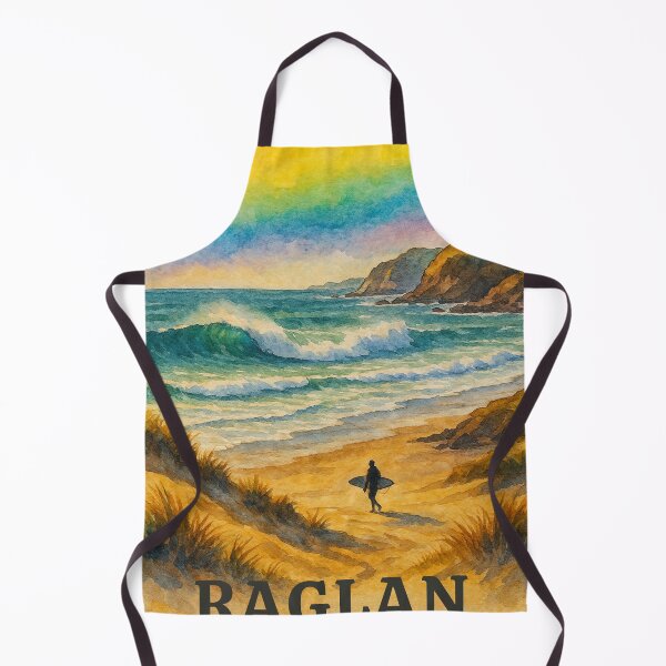 Item preview, Raglan Surf Rainbow Beach North Island New Zealand designed and sold by Places On Earth.