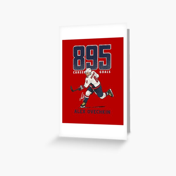 Item preview, Alex Ovechkin #8 895 Goals History Hockey Cartoon- KHAO802 designed and sold by PTCartoonArt.