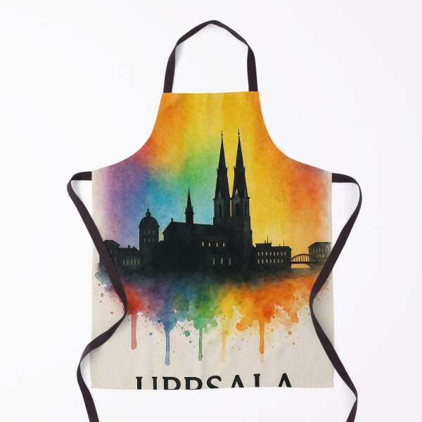 Item preview, Uppsala Cathedral Rainbow Skyline Sweden designed and sold by Places On Earth.