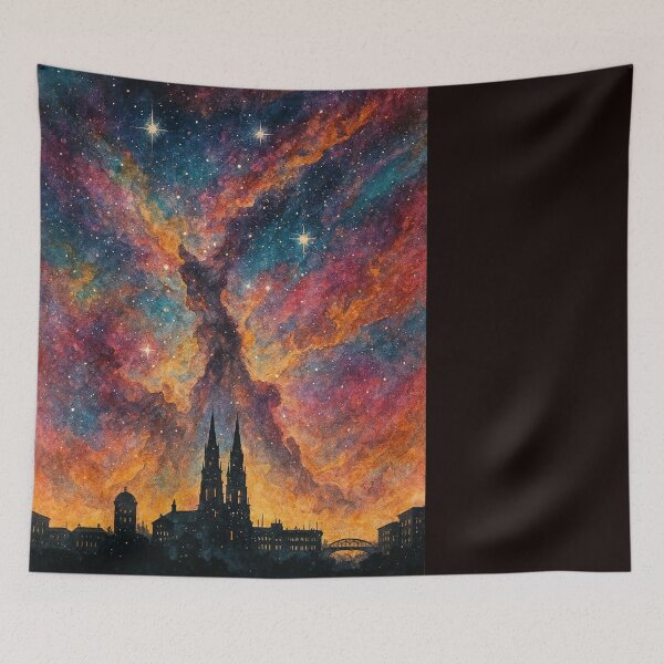 Item preview, Uppsala Cathedral Carina Nebula Fantasy Night designed and sold by Places On Earth.